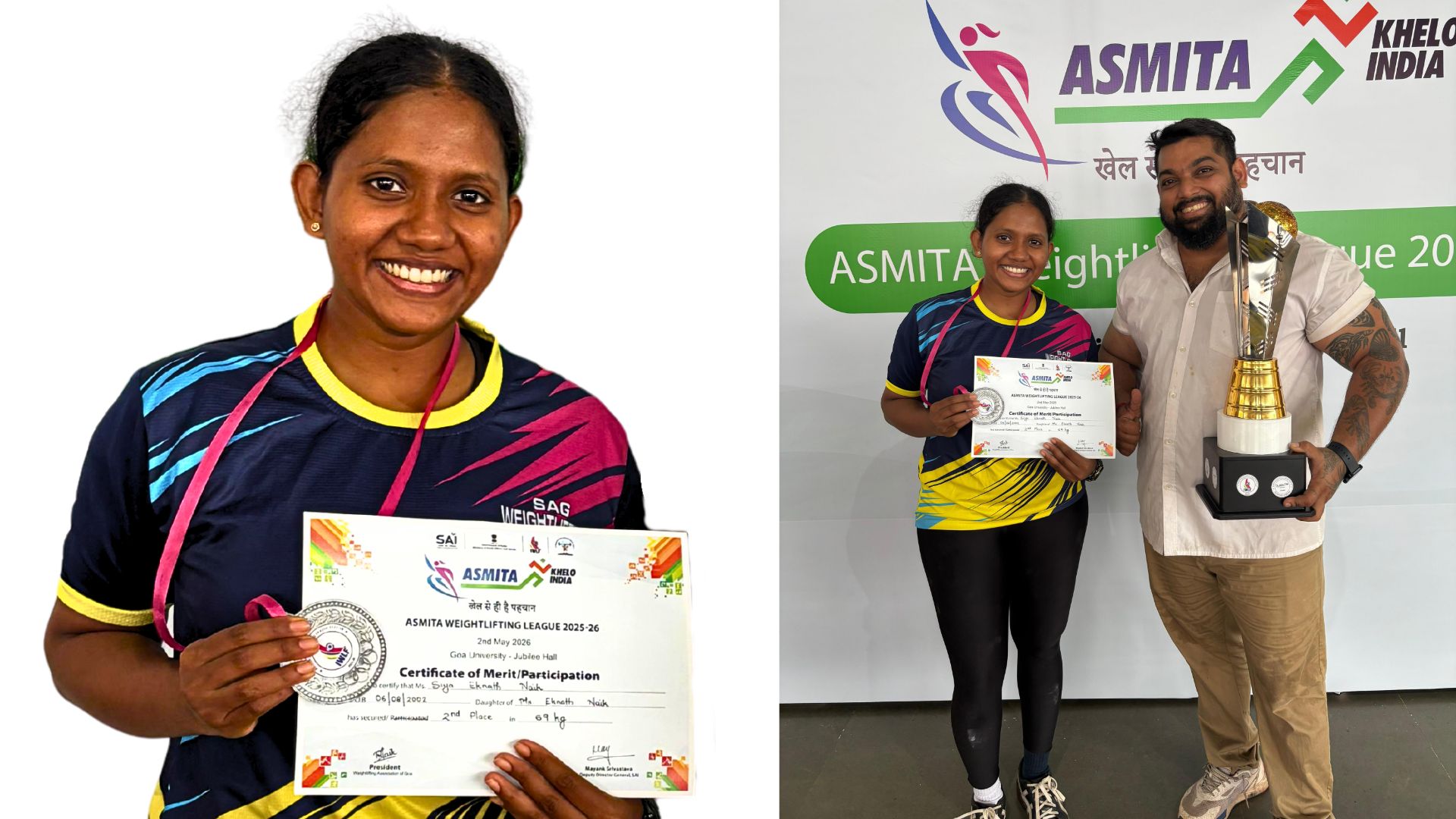 Siya Naik shines, wins silver in 69 kg at Asmita Khelo India league
