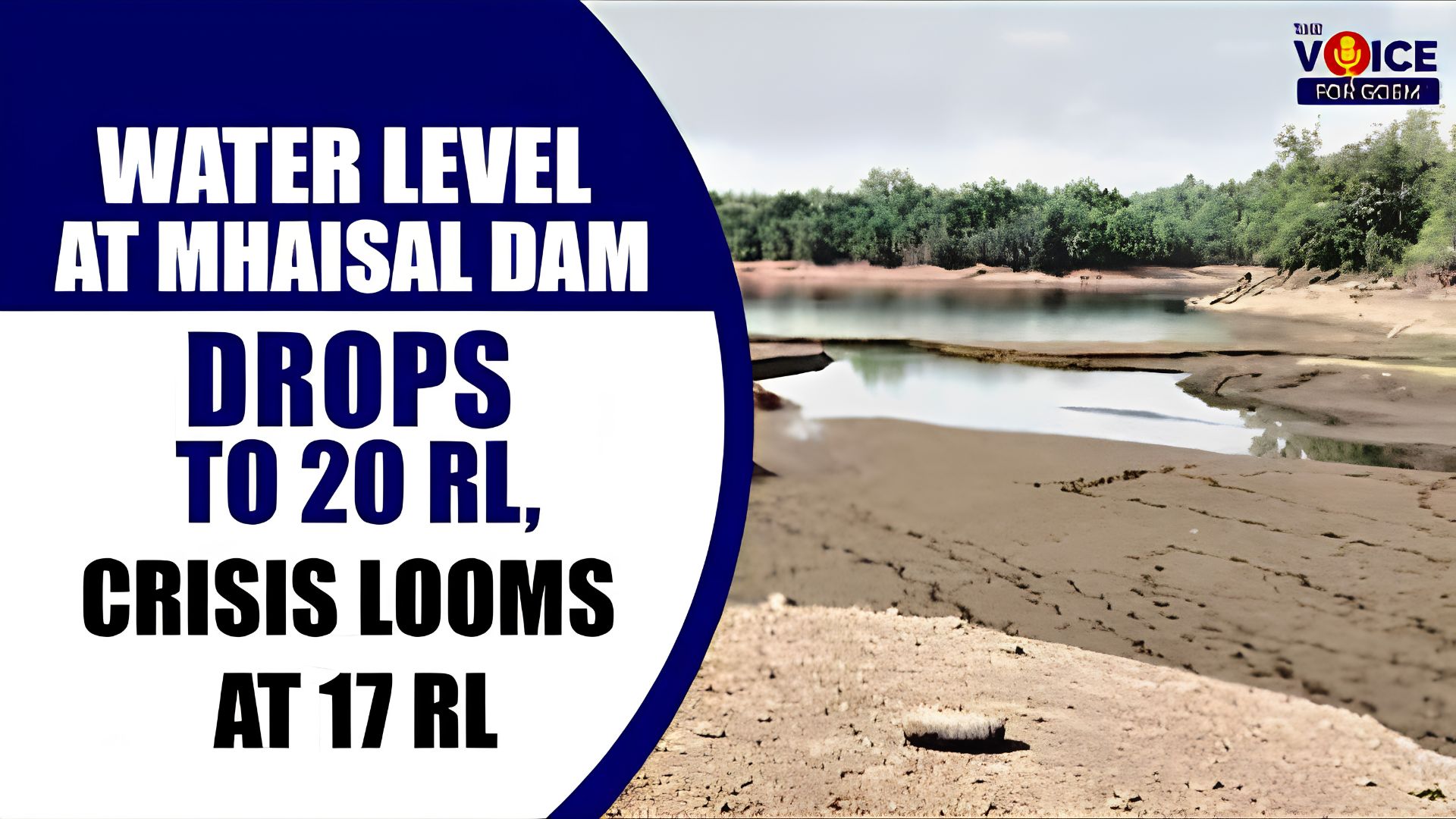 Water level at Mhaisal Dam drops to 20 RL, crisis looms at 17 RL