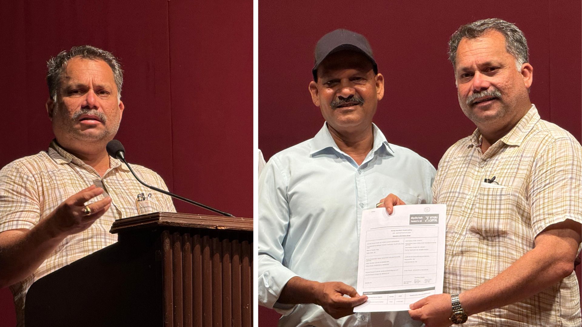 MLA Nilesh Cabral introduces Accidental Benefit Policy via post office